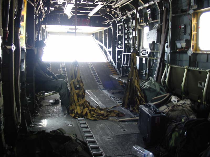 View to the back of the CH-53